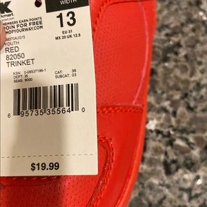 Athletech Shoes - Red Boys Sneakers size 13 Athletech Shoes - Red Boys Sneakers size 13